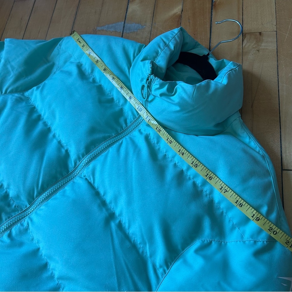 Gymshark Sz XS Mint Green Cropped Puffer Winter Coat - Picture 12 of 12